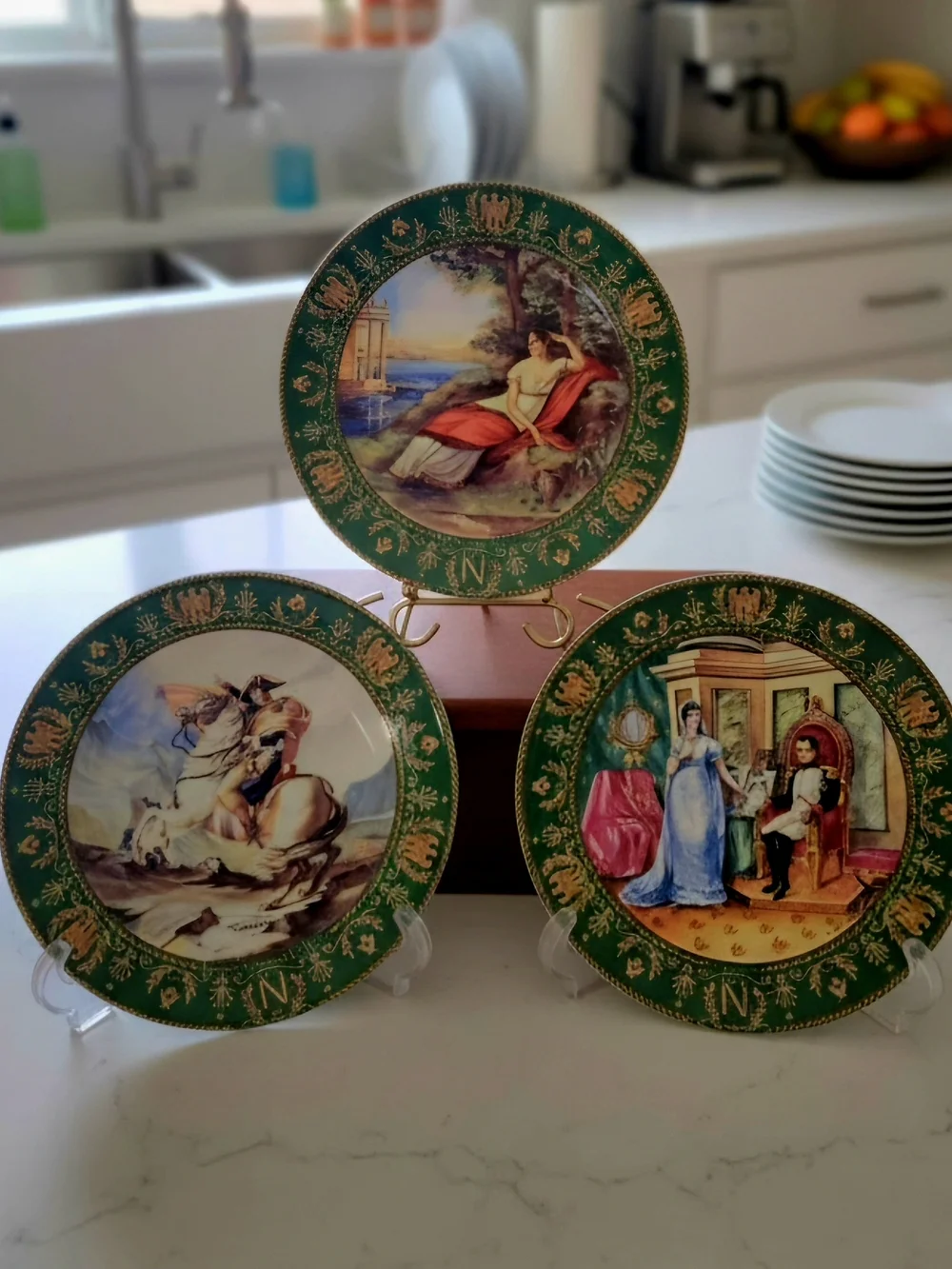 vintage limited-edition D'Arceau Limoges Porcelain Collector Plates Set Of 3